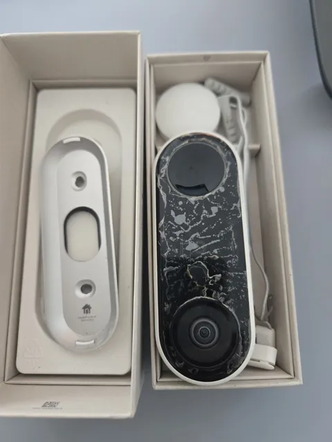 Google Nest Doorbell (Wired) - Formerly Nest Hello - Working But Peeling - AS IS