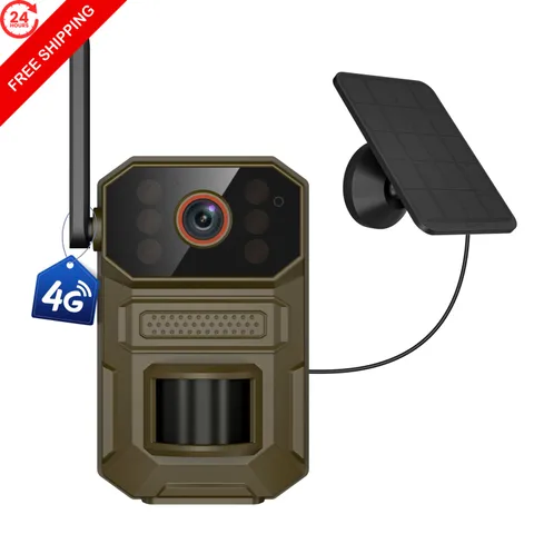PyreQuad 4G LTE Cellular Outdoor Security Camera,1080p for Home Security...