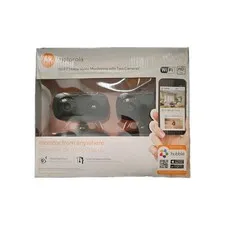 Motorola WiFi Home Video Monitoring With Two Cameras Monitor From Anywhere