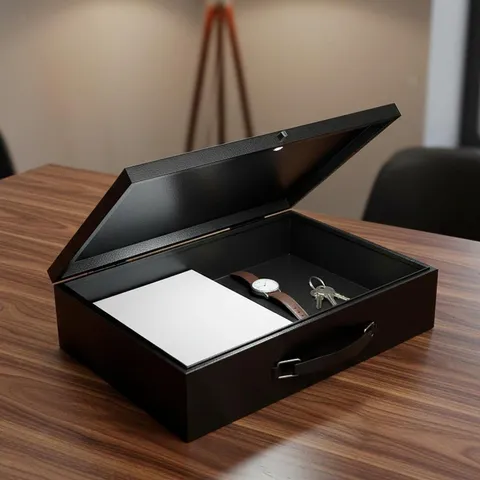Fireproof Lock Box Portable Security Box for Jewelry Personal Items Outdoor