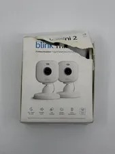 Blink Mini 2 Indoor/Outdoor Plug-In Security Cameras 2-Pack White