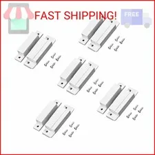 QWORK MC-31 Wired Surface-Mounted NC Magnetic Door Window Contact Sensor Alarm R