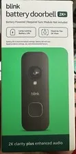 Brand New Blink Battery Doorbell (ADD ON) -Black / 2K+ Video / Alexa Compatible