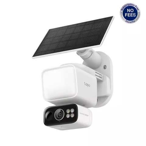 TP-Link - Tapo Floodlight and Wireless Pan-Tilt Security 2K QHD Camera, 360° ...
