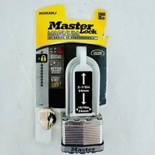 Master Lock Magnum Pad Lock 2.5in x 15/16in M5XKADLJ Stainless Steel