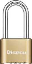 1 Pack Heavy Duty 4 Digit Combination Lock, 2.5 Inch Long Shackle Outdoor Wa...