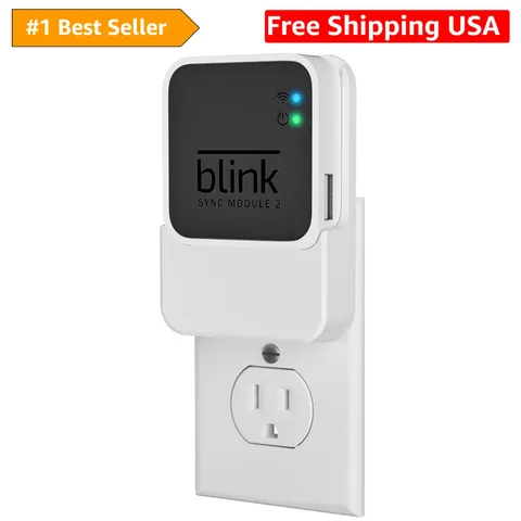 Outlet Wall Mount for Blink Sync Module 2, 2-in-1 Charging StationMount & Cha...