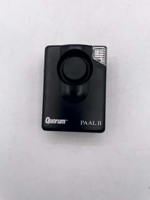 Quorum PAAL II Personal Attack Security Alarm Black Built In Flash NEED BATTERY