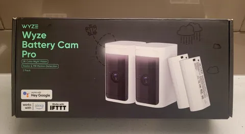 Wyze Battery Cam Pro 2-Pack Wireless Indoor/Outdoor Home Security Camera