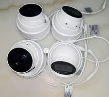 Lorex LNE9393-Z 4K Smart IP PoE MVF Dome Cameras, White Wired 4-Pack