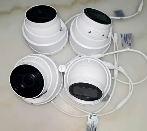 Lorex LNE9393-Z 4K Smart IP PoE MVF Dome Cameras, White Wired 4-Pack