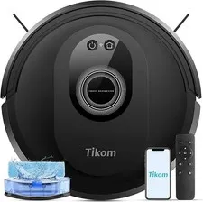 Tikom Robot Vacuum and Mop Combo, 5000Pa Robotic Vacuum Cleaner, 150 Min Max,...