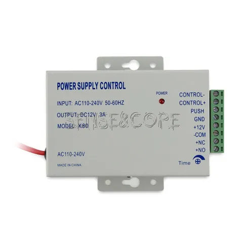 12V 3A Access Control Power Supply Controller Switch For Door Intercom System