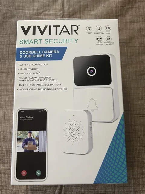 Vivitar smart Security System  Doorbell And Chime Kit NIB