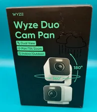 Wyze Duo Cam Pan Dual Pan Tilt Color Night Vision Camera NEW Sealed