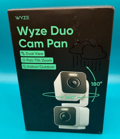 Wyze Duo Cam Pan Dual Pan Tilt Color Night Vision Camera NEW Sealed