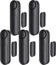 Window and Door Alarm When Opened (5 Pack) for Kids Safety/Home Security, Slidin