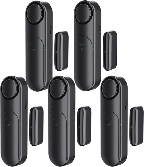 Window and Door Alarm When Opened (5 Pack) for Kids Safety/Home Security, Slidin
