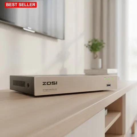 Security DVR 8CH 1080P Hybrid Wired Recorder AI Human Vehicle Detection