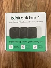 Blink Outdoor 4, (4th Gen 2025) Wireless 3 Camera Security System + Sync Module