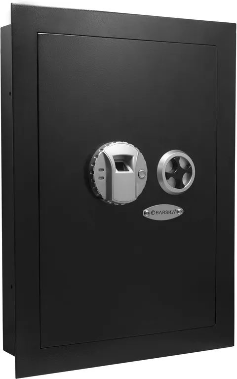 Barska Wall Safe, One Size, Black