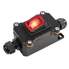 VONVOFF Waterproof Inline Cord Switch,DPST AC Switch Red
