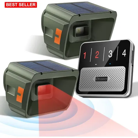 Security Driveway Alarm System 3 Sensors 2640 Ft Range Wireless Weatherproof