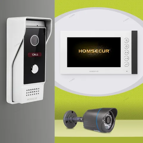 HOMSECUR Video Doorphone Entry Intercom IR Camera Door Unlock Monitoring Securit