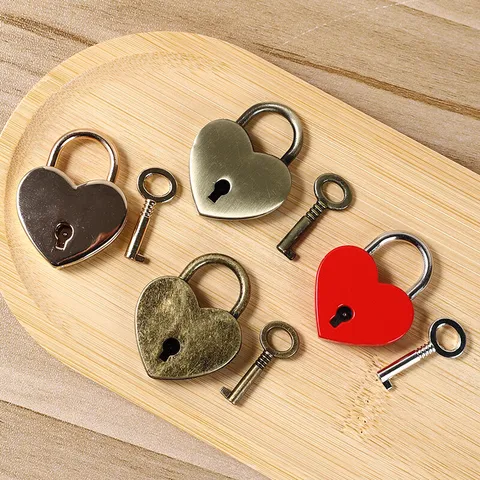 5pcs Vintage Style Small Metal Lock with Key for Wooden Box Iron BOX Mini lock