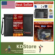 Travel-Ready Fireproof Document Bag 14.5x11.5'' - Secure and Elegant Design