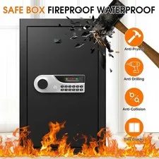5.2 Cuft Large Fire Safes for Home, Security Safe Box Fireproof Waterproof with 