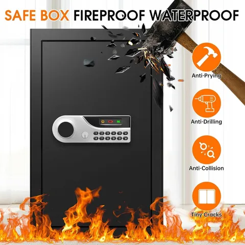 5.2 Cuft Large Fire Safes for Home, Security Safe Box Fireproof Waterproof with 