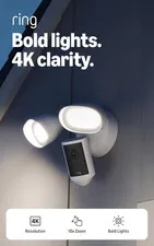 Floodlight Cam Pro, Wired (Newest Model), Home or Business Security, Retinal 4K