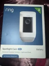 NEW Ring Spotlight Cam Pro Advanced Outdoor Wireless Battery 1080p