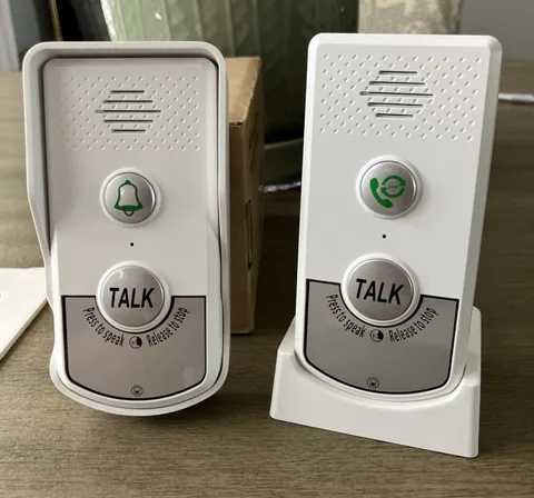 2-Way Intercom Home Wireless Voice Intercom Doorbell H8 White