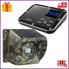 Solar Driveway Alarm Wireless 1800ft Range, Outdoor Motion Detector Weatherproof