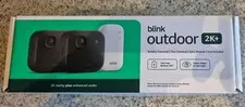 BLINK OUTDOOR 2K+ BATTERY WIRELESS TWO CAMERAS SYNC MODULE CORE BLACK RRP $219