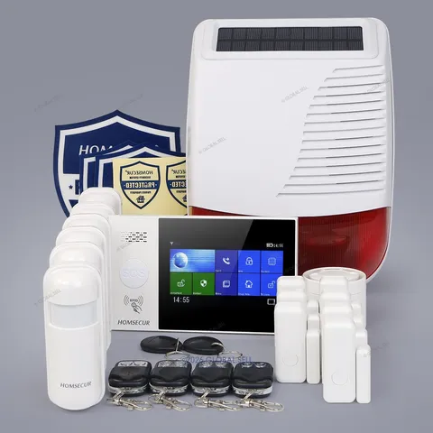 HOMSECUR Wireless WIFI 4G 2G RFID SMS Autodial Home House Alarm System