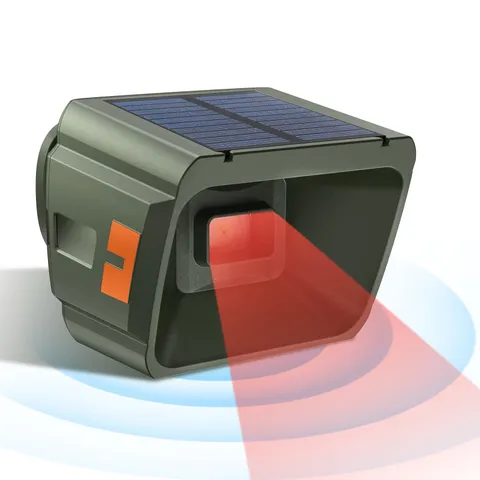 Solar Driveway Alarm, Radar + IR Dual Detection, 1/2 Mile Long Range Wireless...