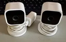 Blink Mini Indoor Smart Security Camera 2-Pack with Sync Module 2 – White