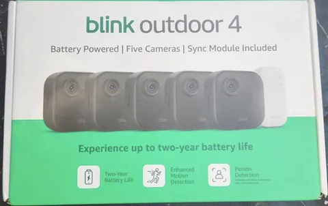 BRAND NEW BLINK Outdoor 4 (4th Gen) 5-Camera Security System w/ Sync Module Core
