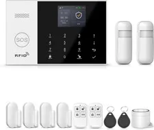 Home Security Systems with LCD Touch Screen,Wireless Burglar Alarm System,Loud S