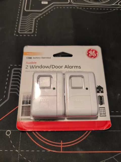 Brand New Sealed GE - 2 Indoor Window Door Alarm Sensor Model 