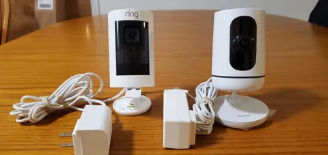 Ring Stick Up Camera & Vivint Ping Security Camera V-CAM1 w/ Power Adapters