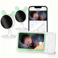 4.3'' Wifi Baby Monitor with vedio, 4X Zoom LCD  Display,1080P Smart camera