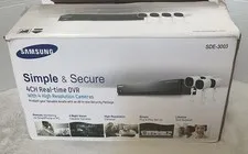 Samsung 4CH Real-Time DVR w/ 4 Hi-Res Cameras 1TB HDD #SDE-3003 New Open Box
