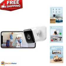 Multi-Functional Indoor Home Security Camera with Motion Alerts & Optical Zoom