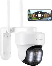 10X Zoom Dual Lens PTZ Security Camera，2K Auto Tracking HD Wireless PTZ Home Sec