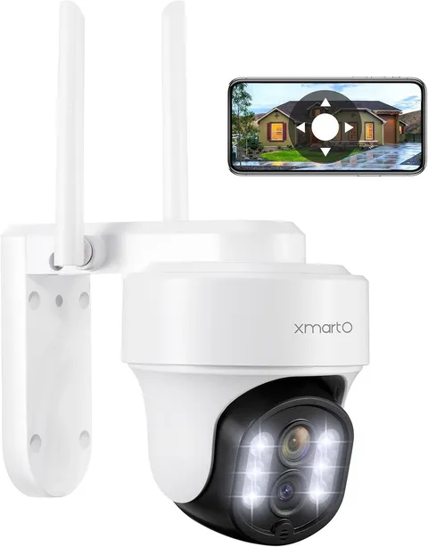 10X Zoom Dual Lens PTZ Security Camera，2K Auto Tracking HD Wireless PTZ Home Sec