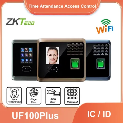 ZKTeco UF100plus WiFi Biometric Face Attendance System Fingerprint Time Clock